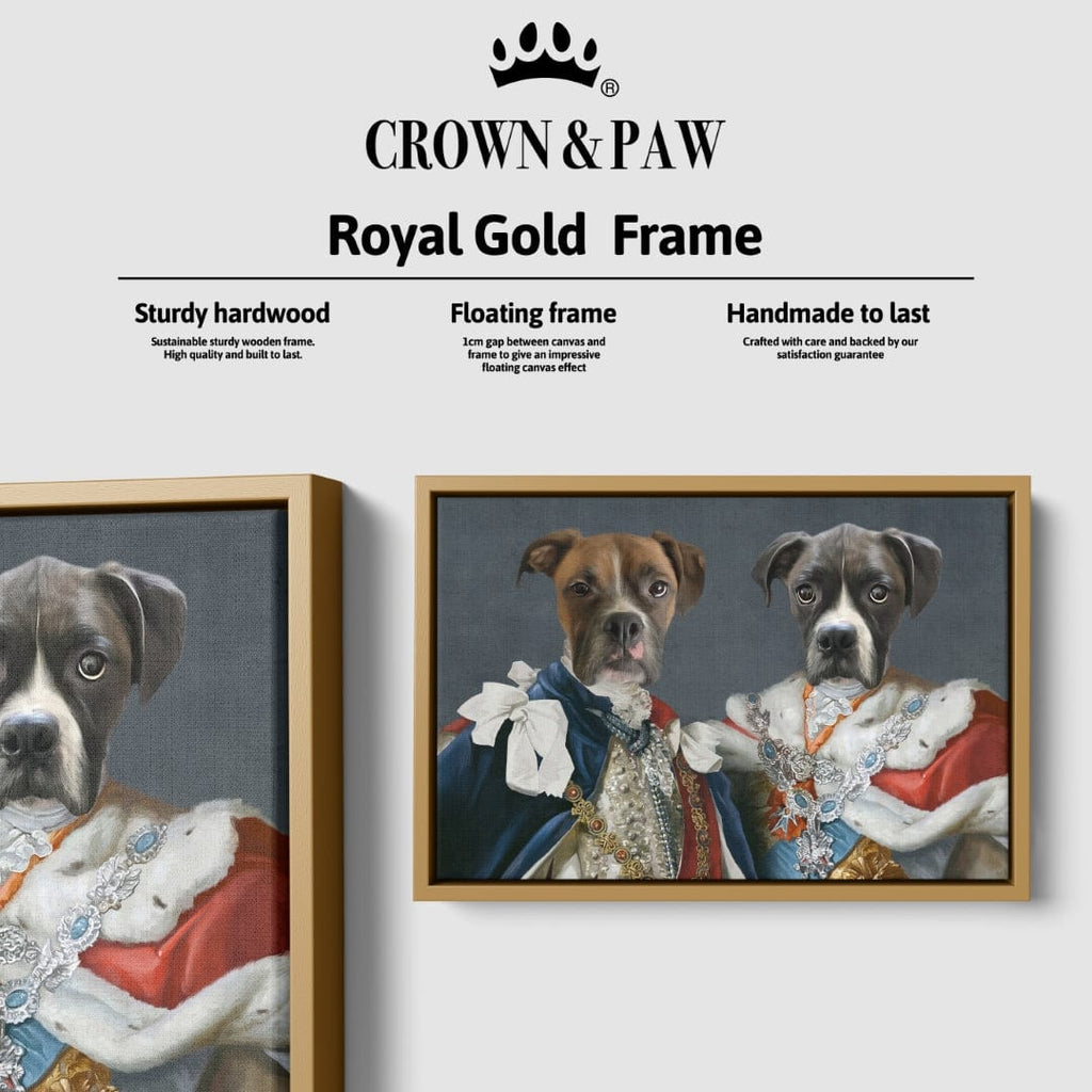 "Crown and Paw - Canvas The Rulers - Custom Pet Canvas 8"" x 10"" / Gold"