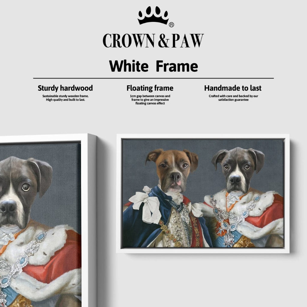 "Crown and Paw - Canvas The Rulers - Custom Pet Canvas 8"" x 10"" / White"