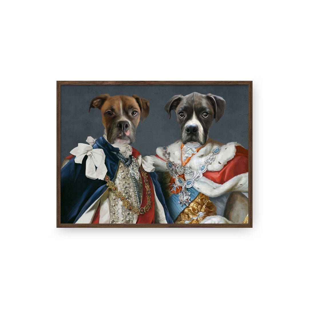 "Crown and Paw - Poster The Rulers - Custom Pet Poster 8.3"" x 11.7"" / Walnut"