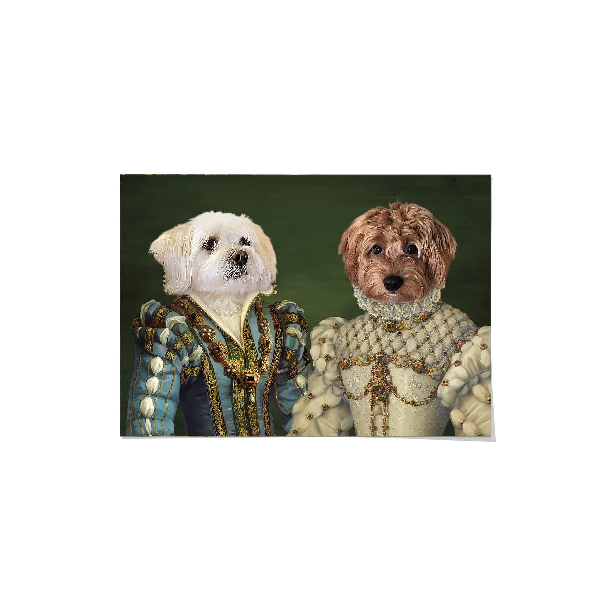 The Sapphire Queen and Princess - Custom Pet Poster
