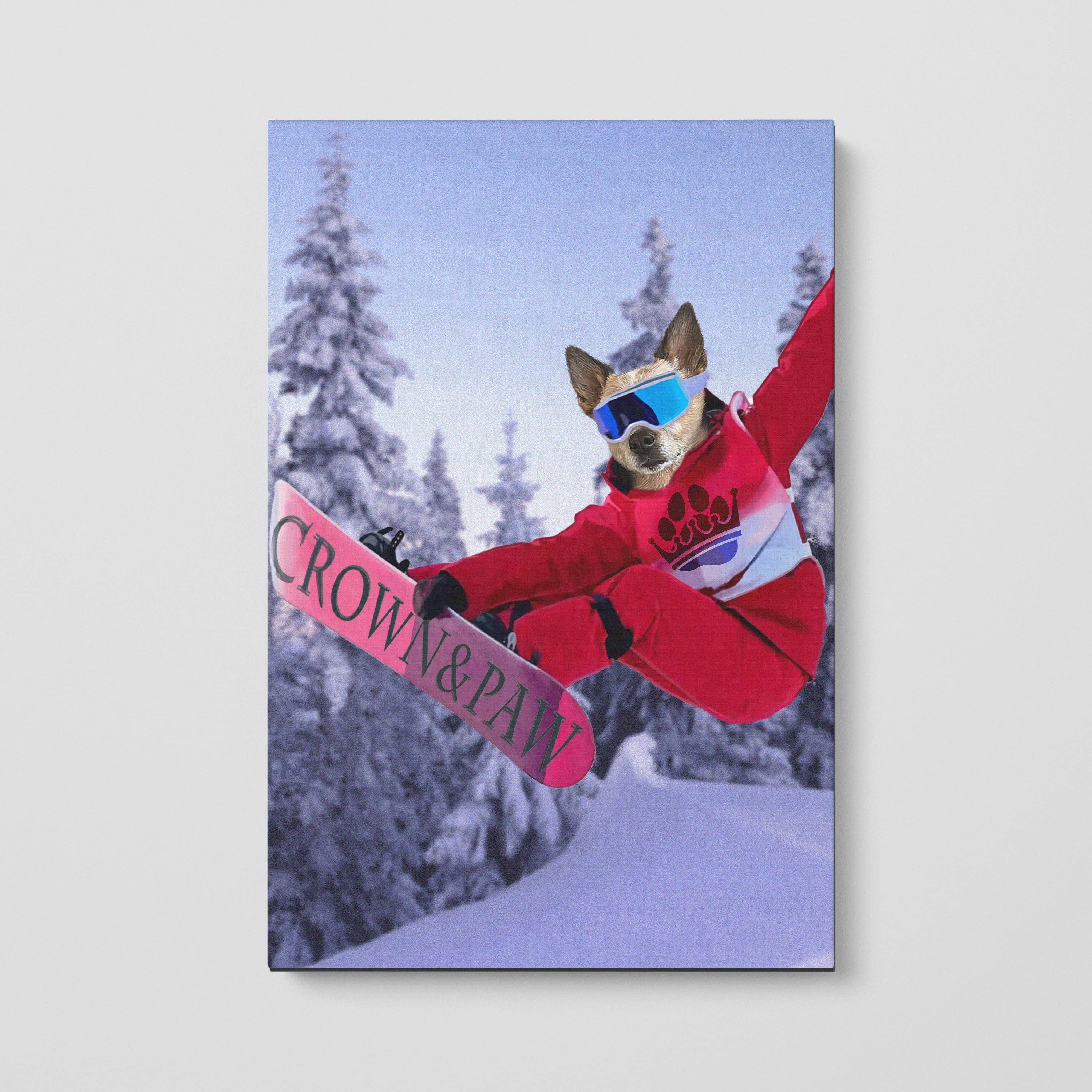 The Snowboarder - Custom Pet Canvas