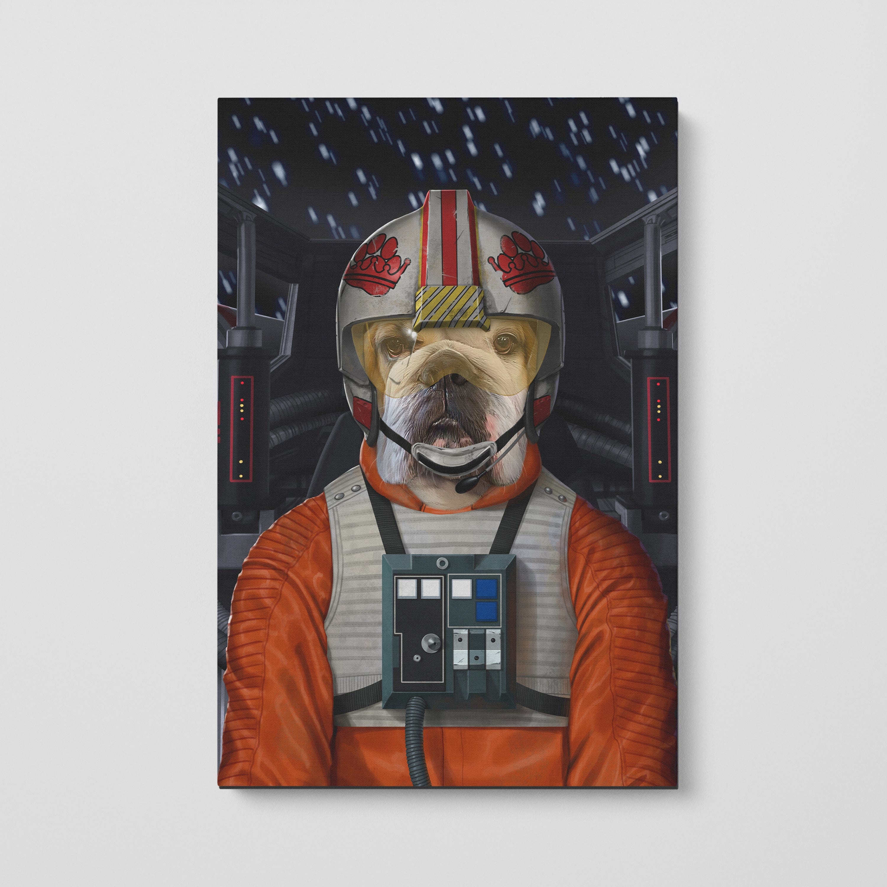 The Space Pilot - Custom Pet Canvas