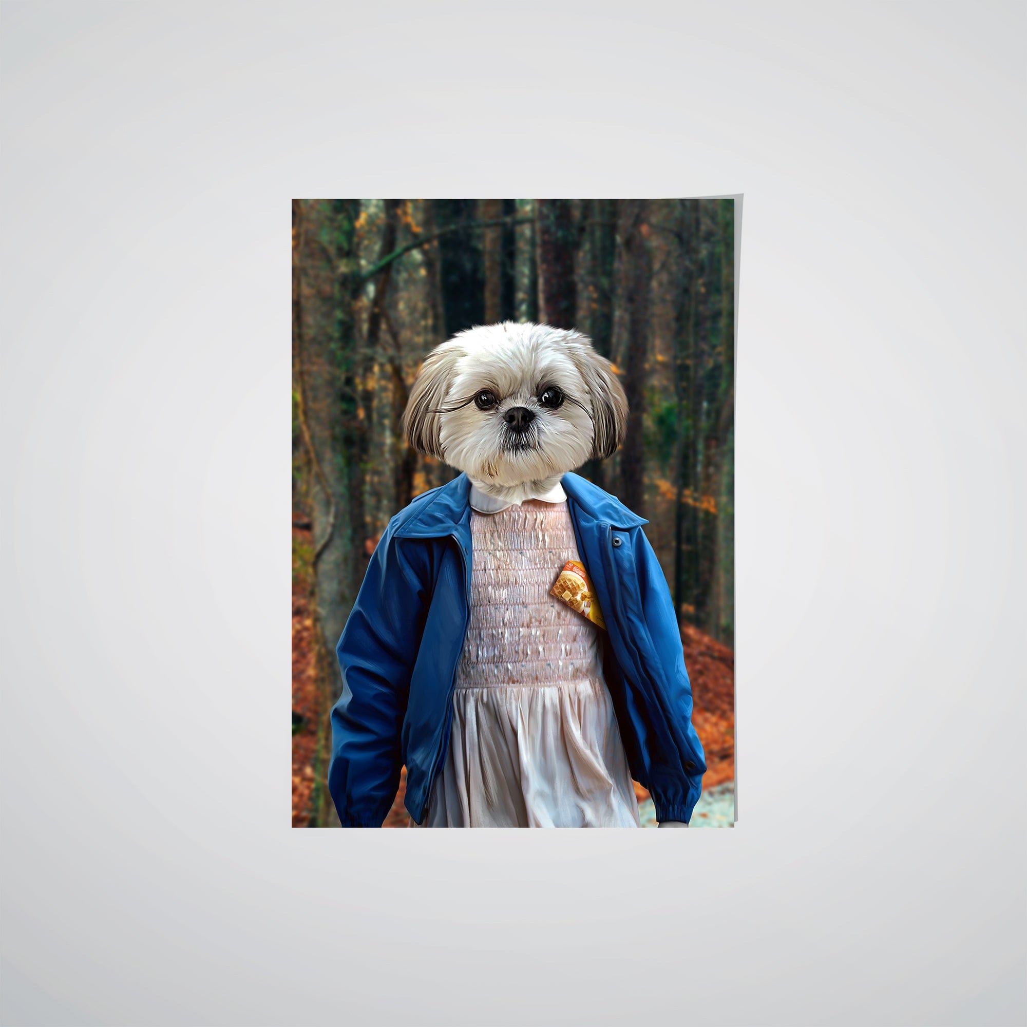 "Crown and Paw - Poster The Strange Girl - Custom Pet Poster 8.3"" x 11.7"" / The Woods"