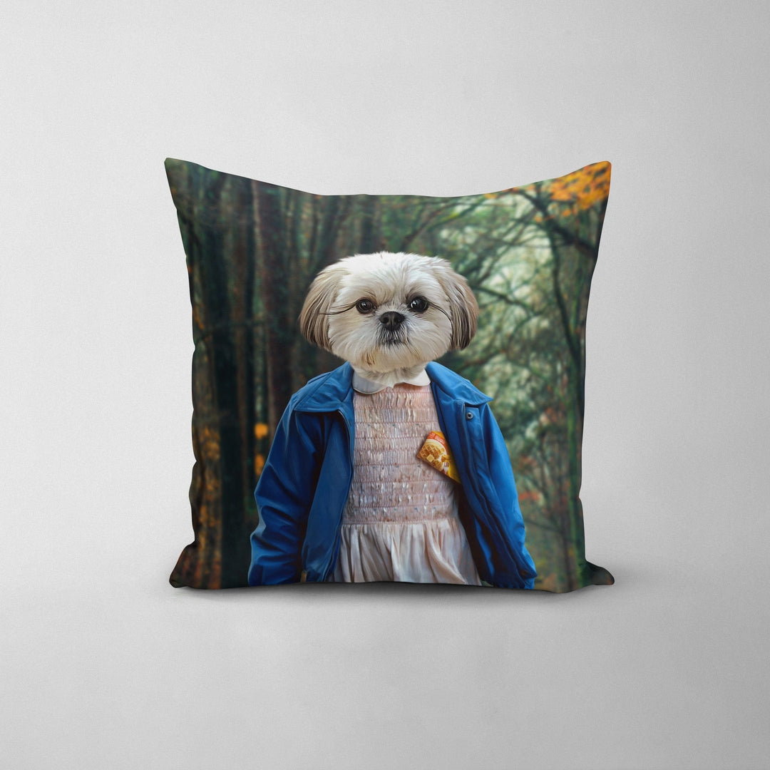 "Crown and Paw - Throw Pillow The Strange Girl - Custom Throw Pillow 14"" x 14"" / The Woods"
