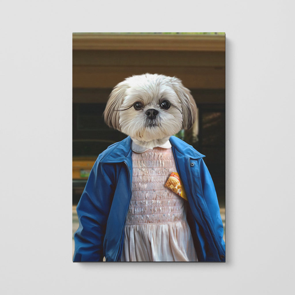 "Crown and Paw - Canvas The Strange Girl - Custom Pet Canvas 8"" x 10"" / Garage"