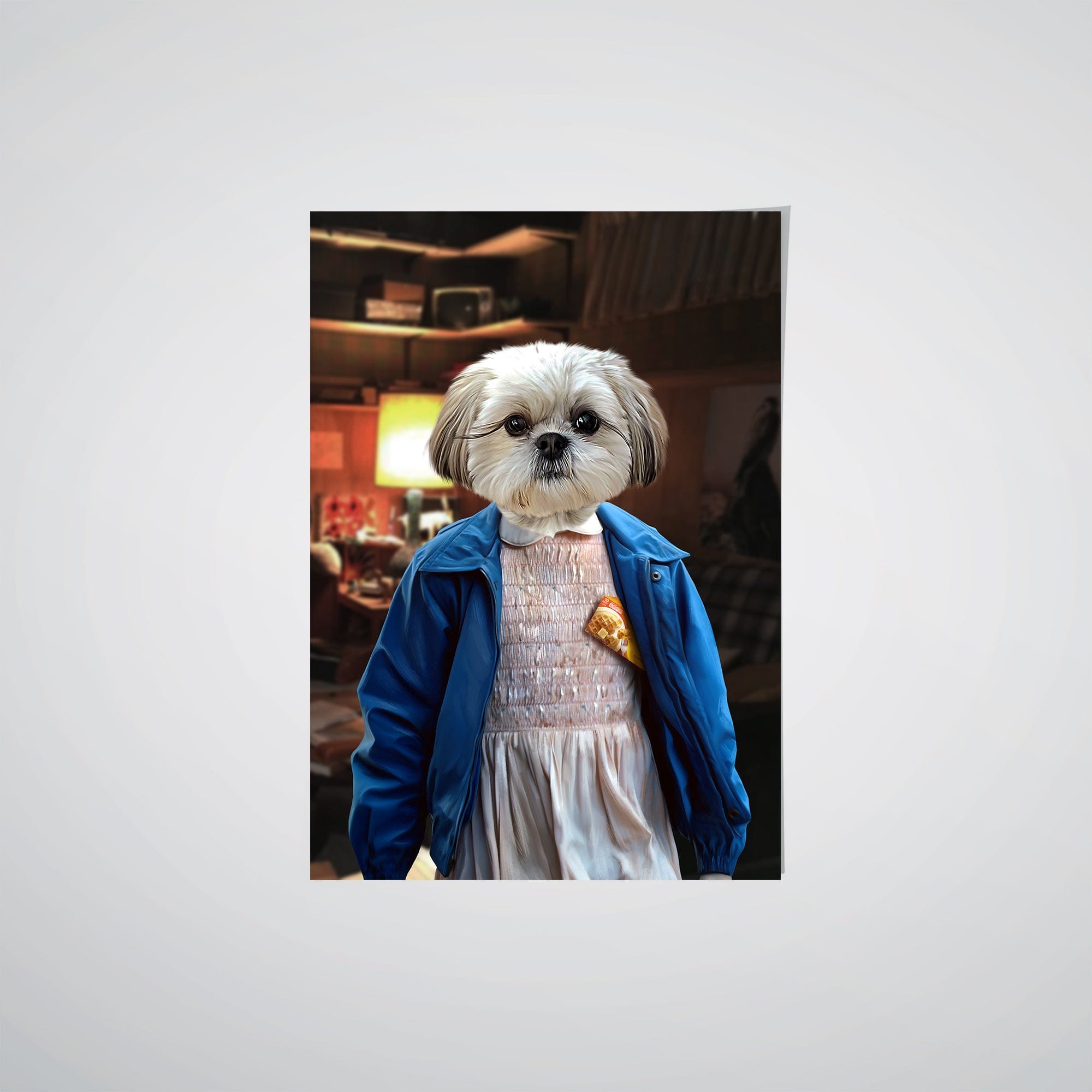 "Crown and Paw - Poster The Strange Girl - Custom Pet Poster 8.3"" x 11.7"" / Basement"