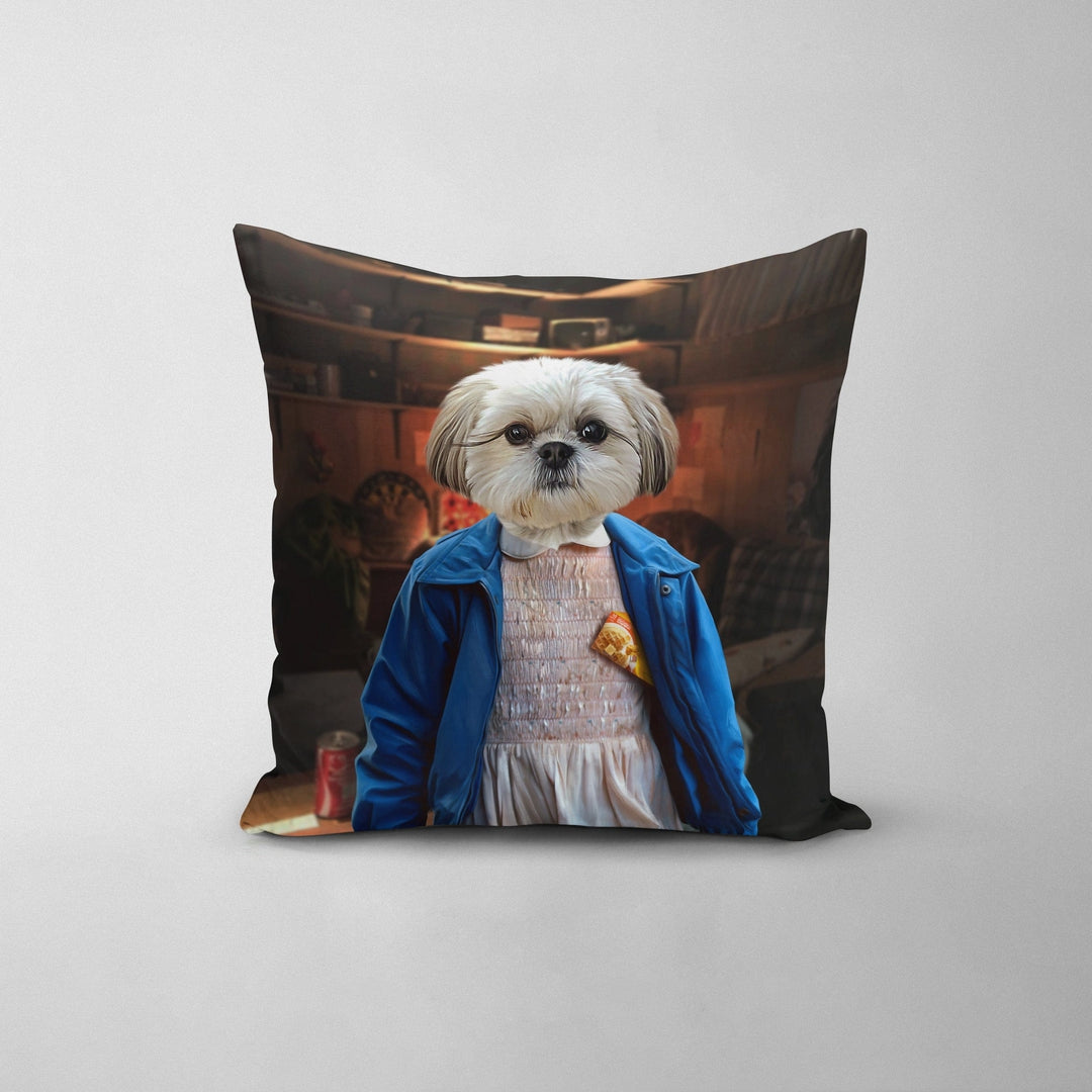 "Crown and Paw - Throw Pillow The Strange Girl - Custom Throw Pillow 14"" x 14"" / Basement"