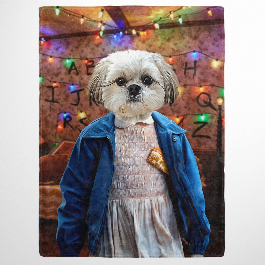 "Crown and Paw - Blanket The Strange Girl - Custom Pet Blanket 30"" x 40"" / Wall of Lights"