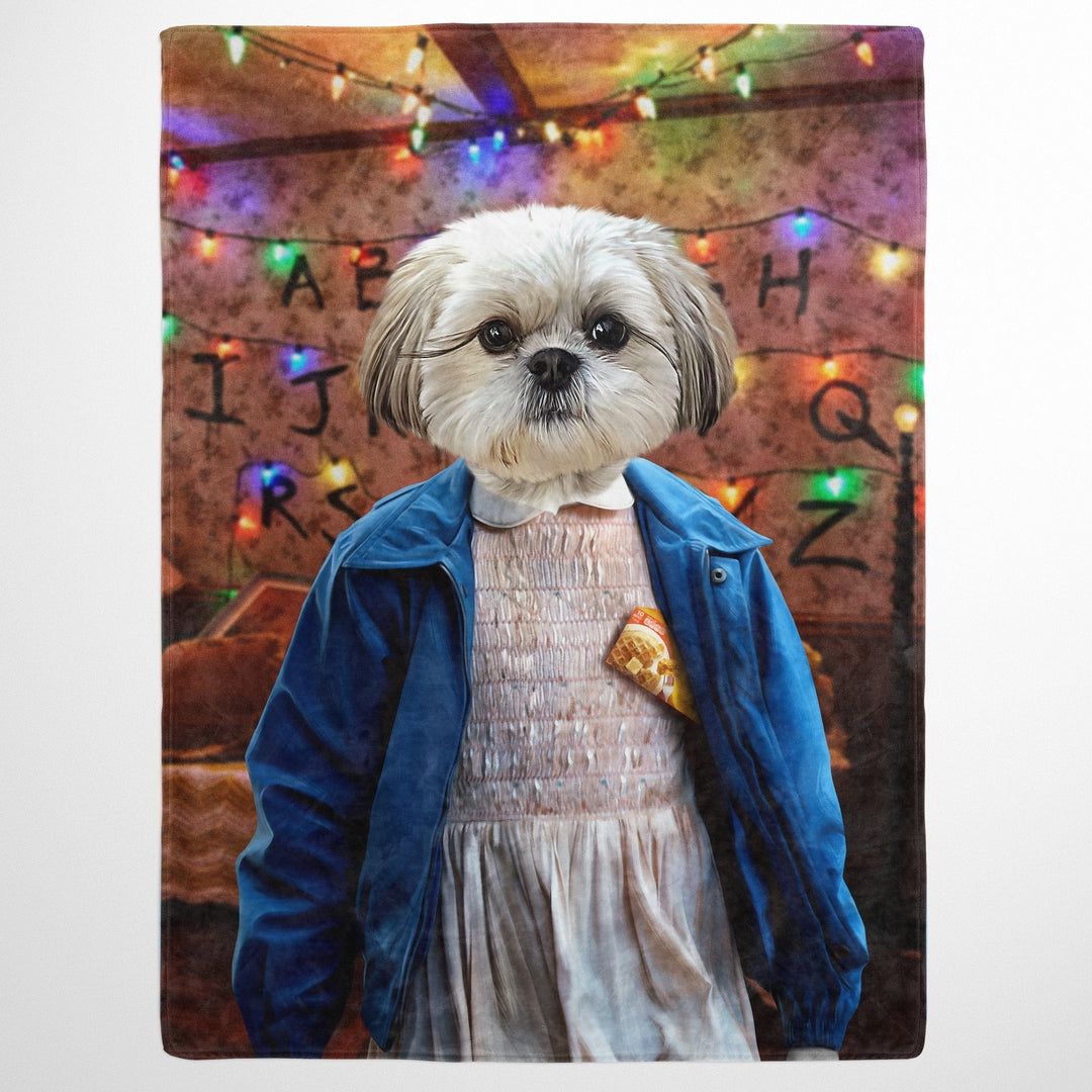 "Crown and Paw - Blanket The Strange Girl - Custom Pet Blanket 30"" x 40"" / Wall of Lights"