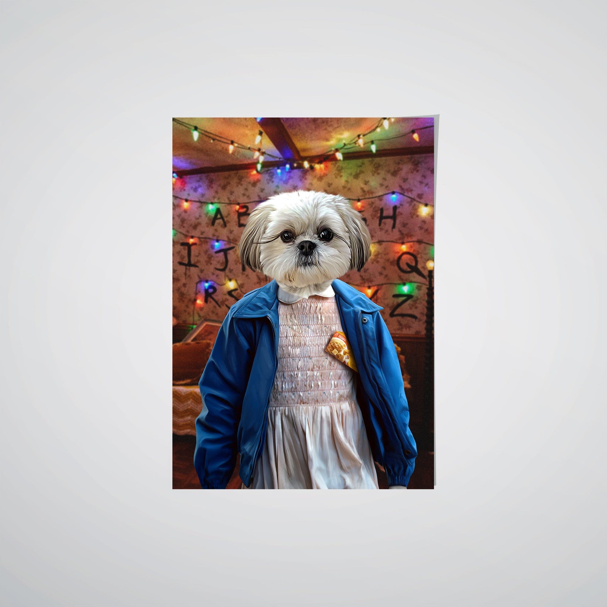 "Crown and Paw - Poster The Strange Girl - Custom Pet Poster 8.3"" x 11.7"" / Wall of Lights"