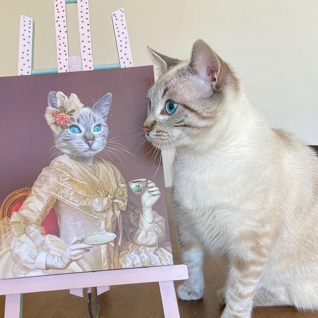Custom Crown & Paw Portrait - One Pet