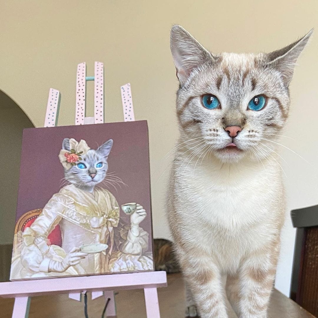 Custom Crown & Paw Portrait - One Pet