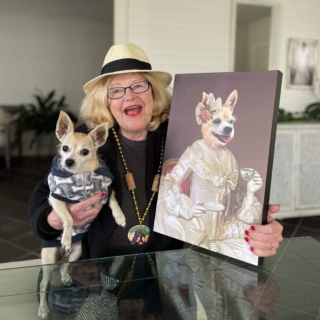 Custom Crown & Paw Portrait - One Pet