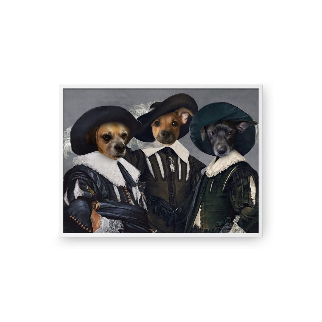 "Crown and Paw - Poster The Three Musketeers - Custom Pet Poster 8.3"" x 11.7"" / White"