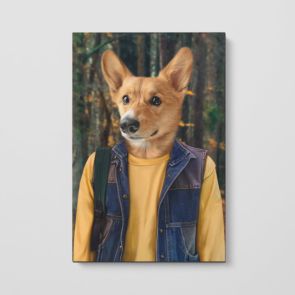 "Crown and Paw - Canvas The Tough Friend - Custom Pet Canvas 8"" x 10"" / The Woods"