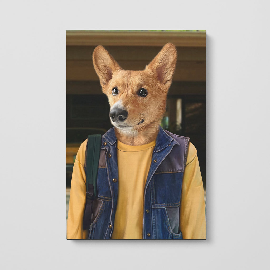 "Crown and Paw - Canvas The Tough Friend - Custom Pet Canvas 8"" x 10"" / Garage"