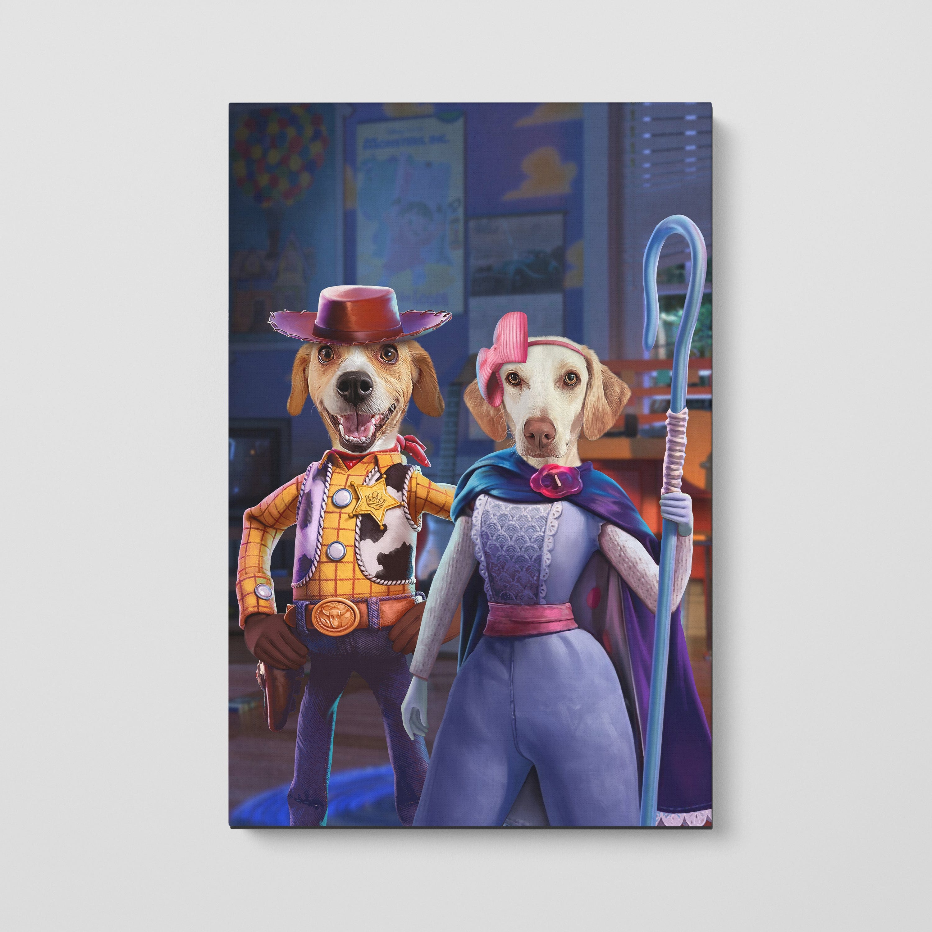 The Toy Couple - Custom Pet Canvas