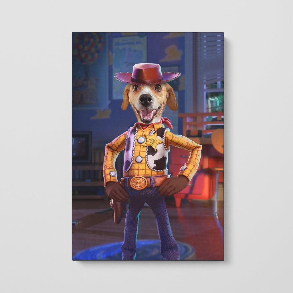The Toy Cowboy - Custom Pet Canvas