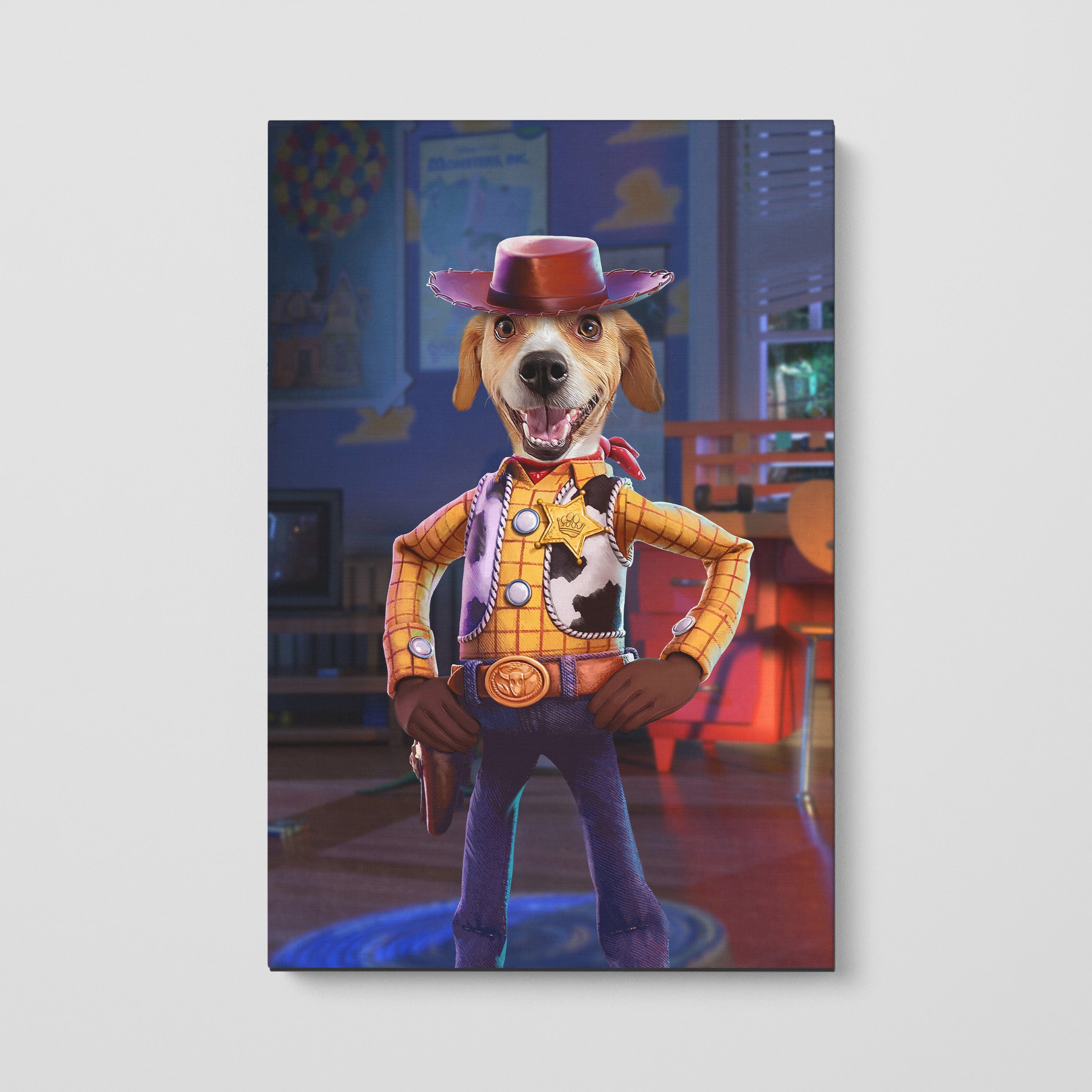 The Toy Cowboy - Custom Pet Canvas