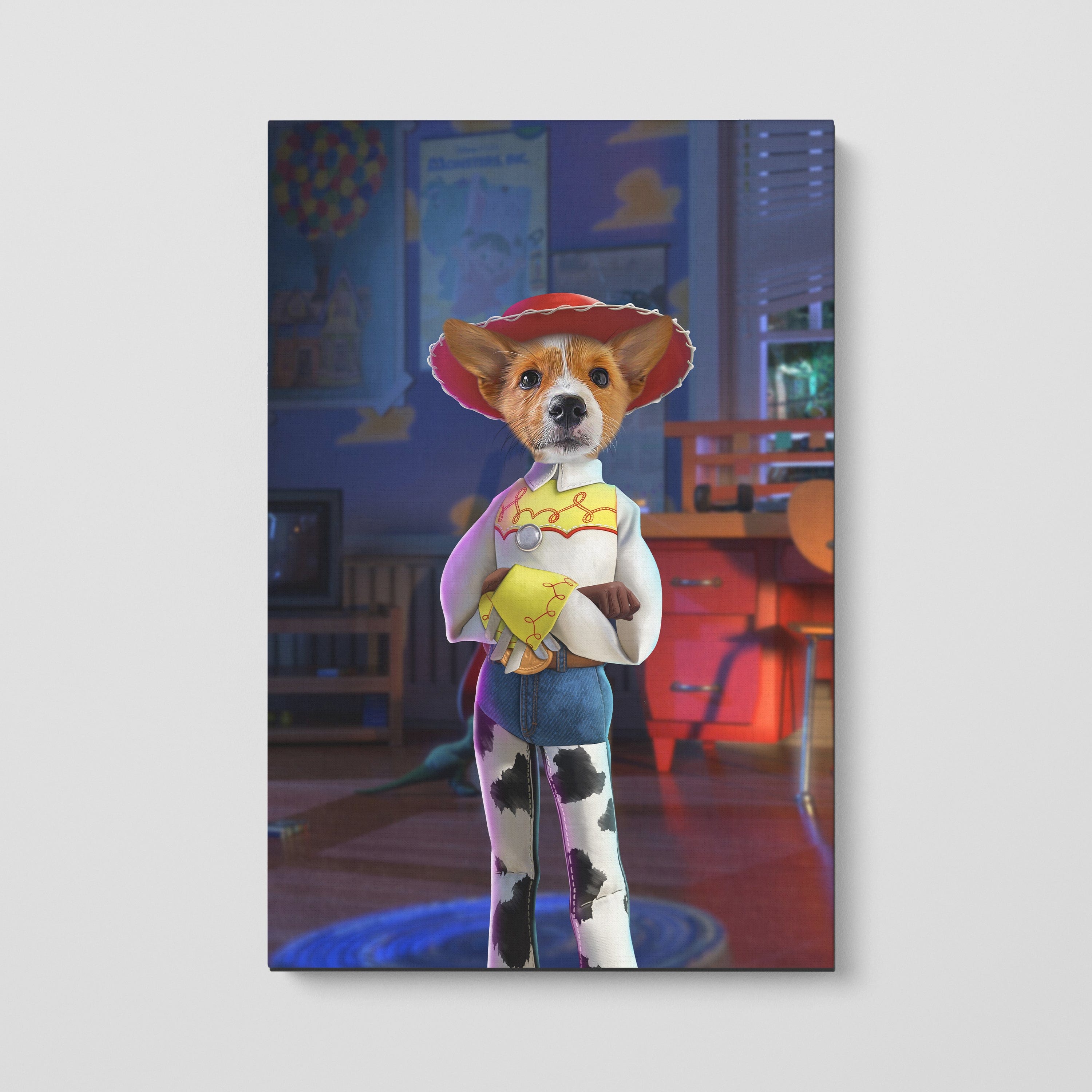The Toy Cowgirl - Custom Pet Canvas