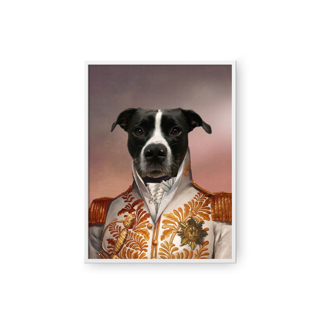 "Crown and Paw - Poster The White General - Custom Pet Poster 8.3"" x 11.7"" / White"