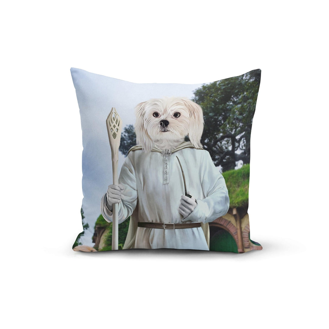 "Crown and Paw - Throw Pillow The White Sorcerer - Custom Throw Pillow 14"" x 14"" / Background 2"