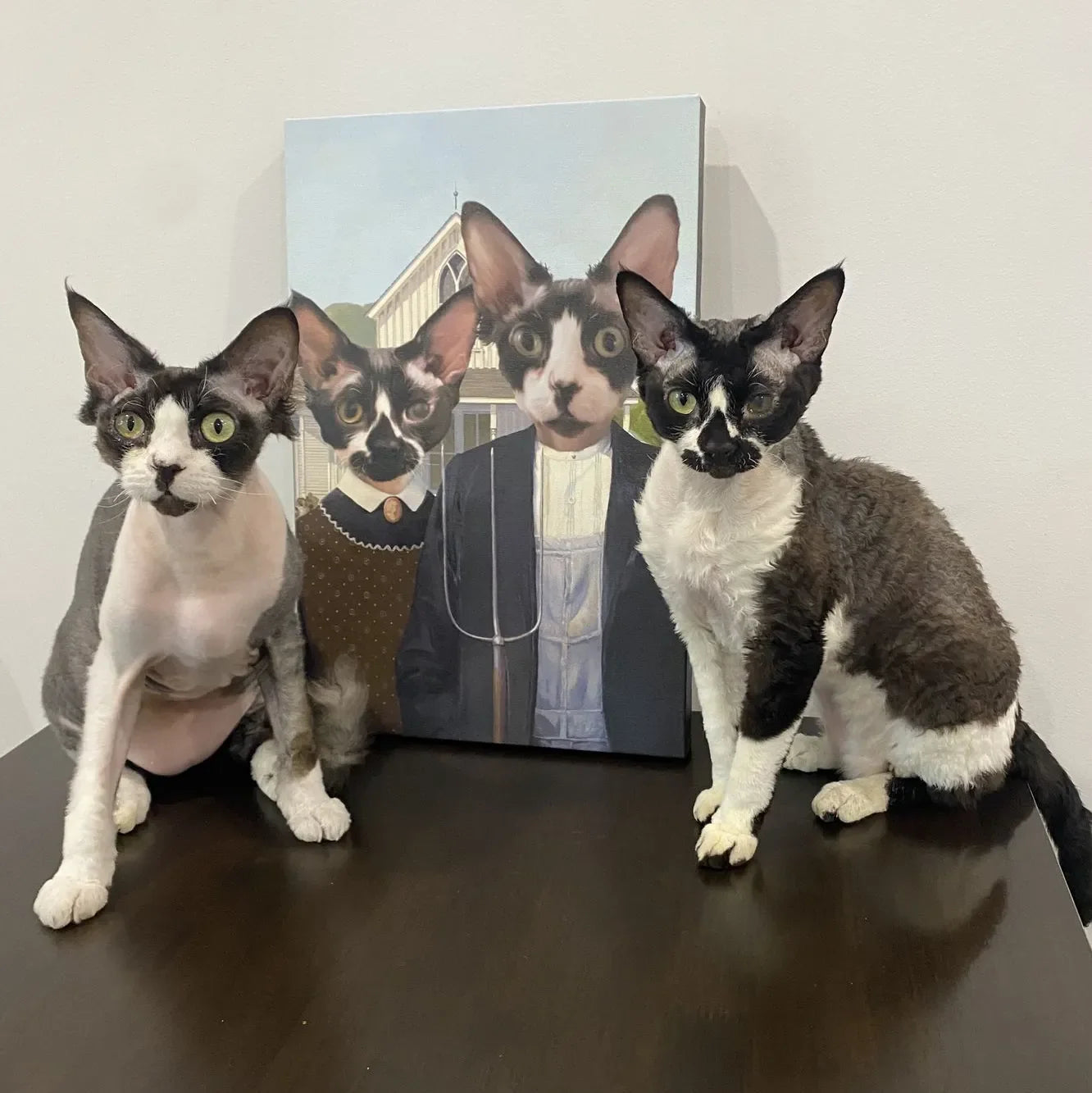 The American Gothic - Custom Pet Canvas