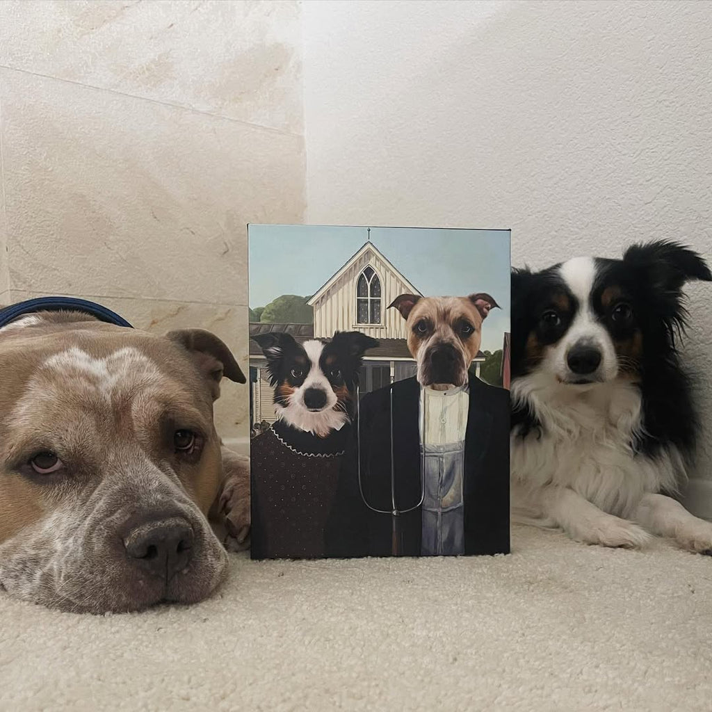 The American Gothic - Custom Pet Canvas