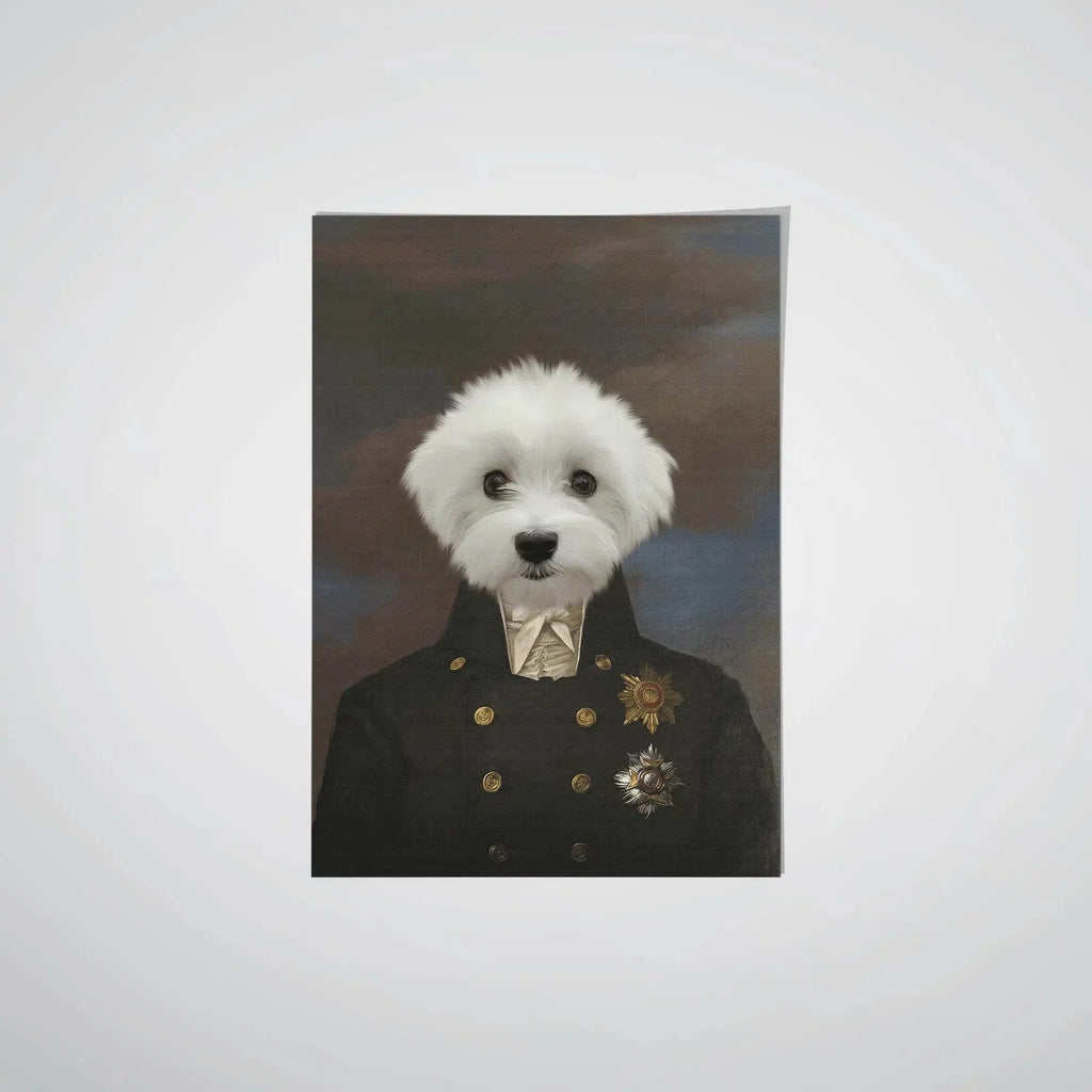 "Crown and Paw - Poster The Captain - Custom Pet Poster 8.3"" x 11.7"" / Unframed"