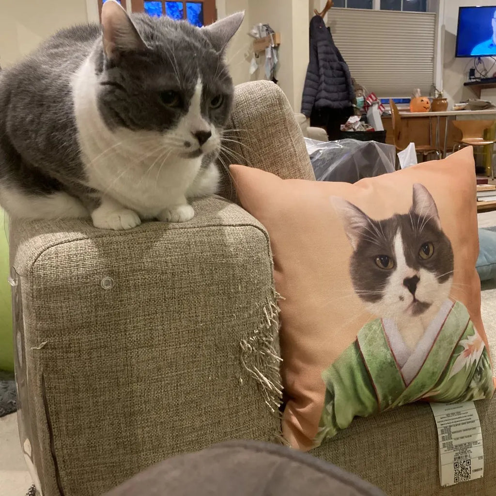 The Geisha - Custom Throw Pillow