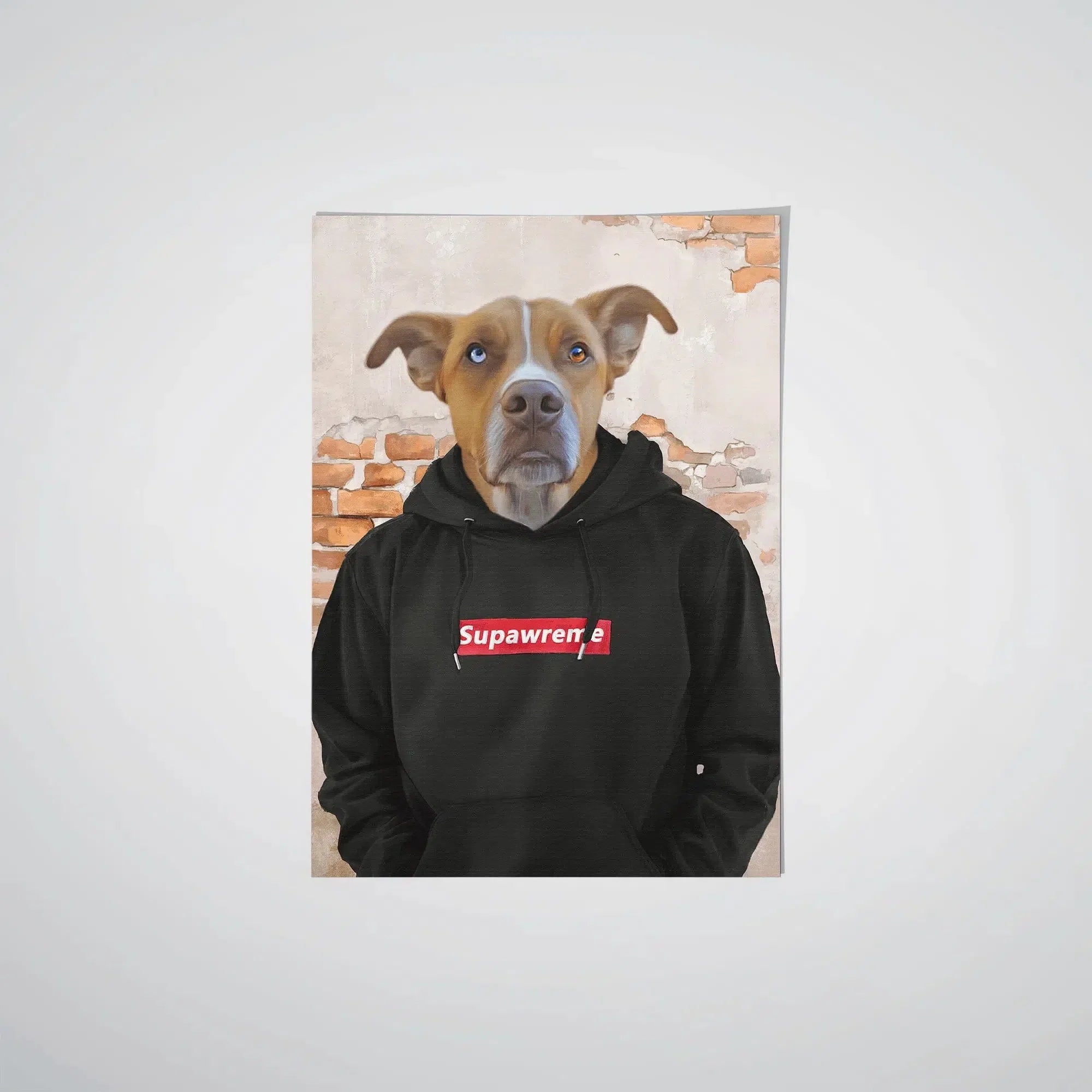"Crown and Paw - Poster The Hypebeast - Custom Pet Poster 16.5"" x 23.4"" / Black"