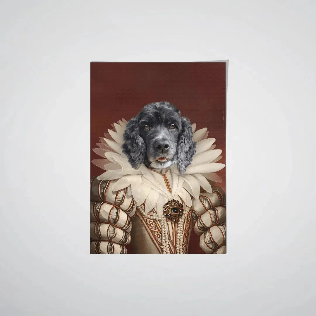 "Crown and Paw - Poster The Queen - Custom Pet Poster 8.3"" x 11.7"" / Unframed"