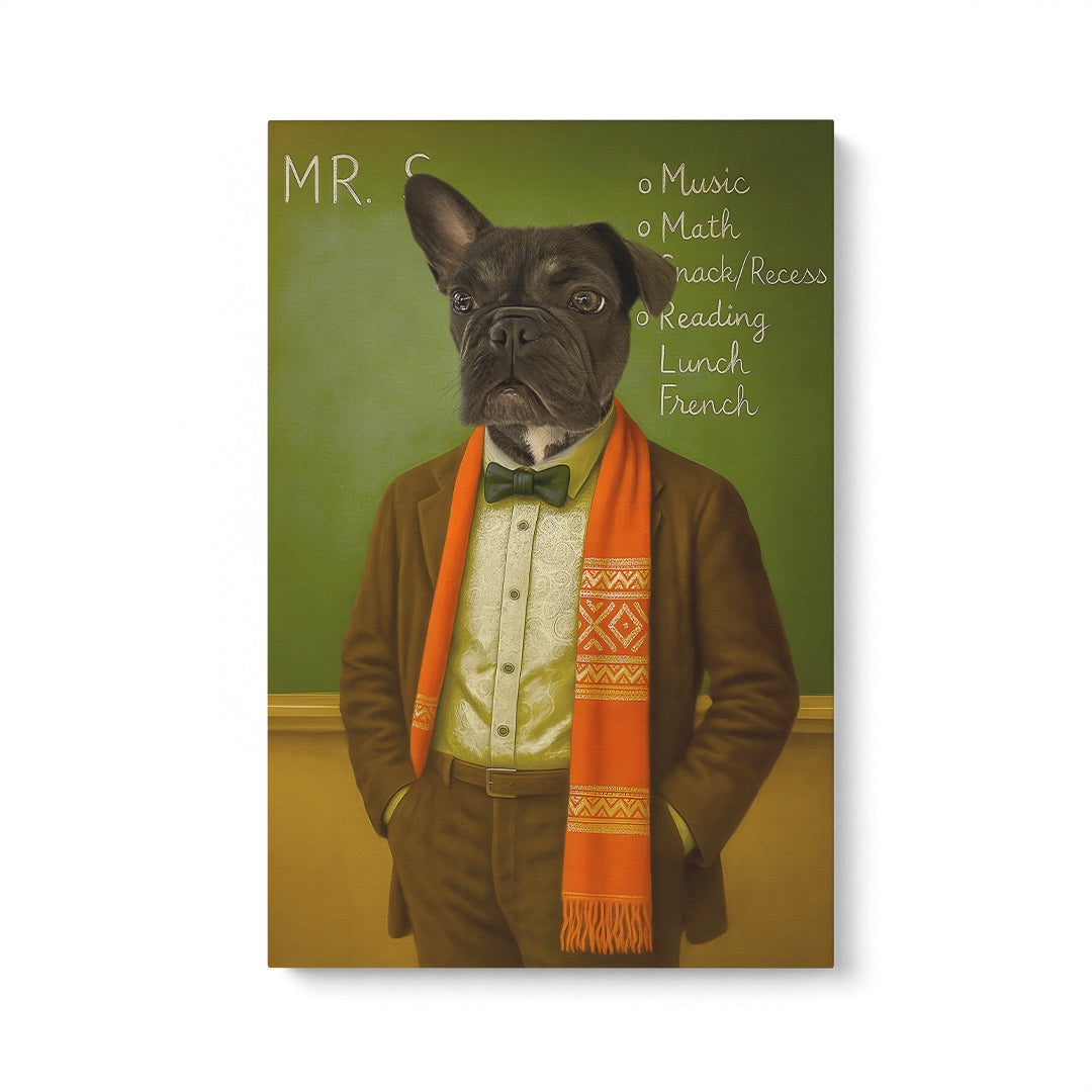 The Rock Teacher - Custom Pet Canvas