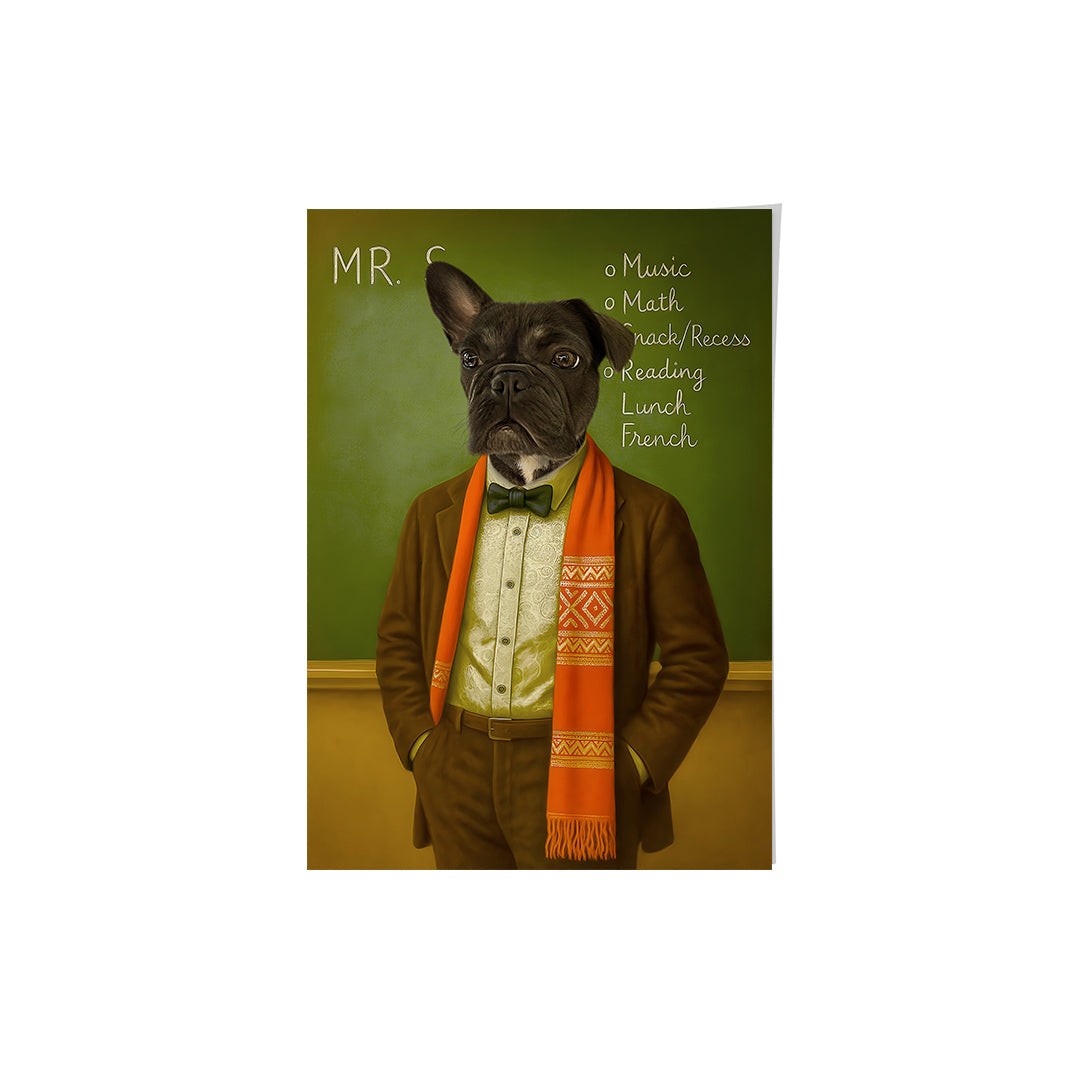 The Rock Teacher - Custom Pet Poster