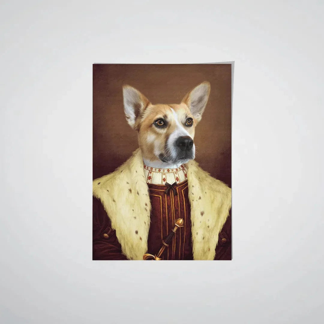 "Crown and Paw - Poster The Young King - Custom Pet Poster 8.3"" x 11.7"" / Unframed"