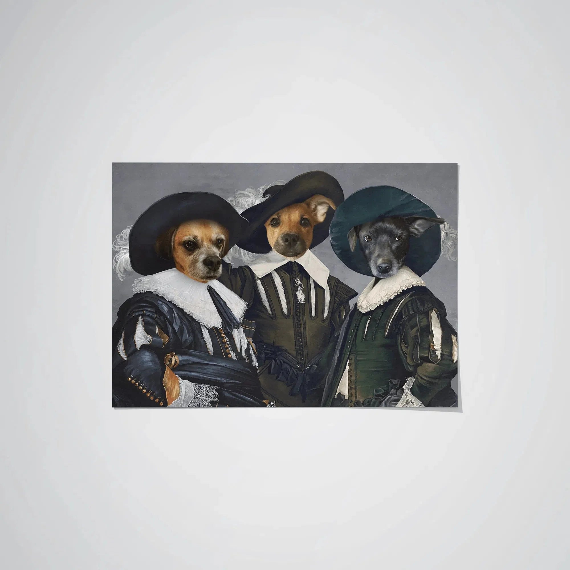 "Crown and Paw - Poster The Three Musketeers - Custom Pet Poster 8.3"" x 11.7"" / Unframed"