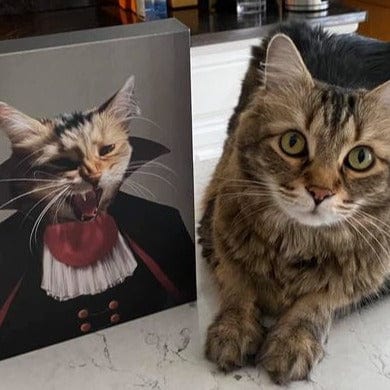 The Vampire - Custom Pet Canvas