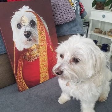 The Indian Rani - Custom Pet Canvas