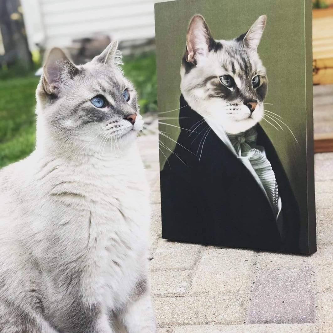 "Crown and Paw - Canvas The Ambassador - Custom Pet Canvas 8"" x 10"" / Unframed"
