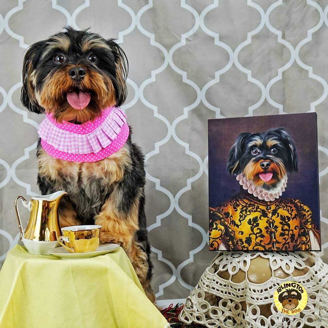 The Golden Queen - Custom Pet Canvas