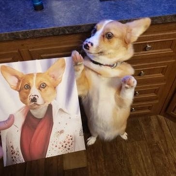 The Rock God - Custom Pet Canvas