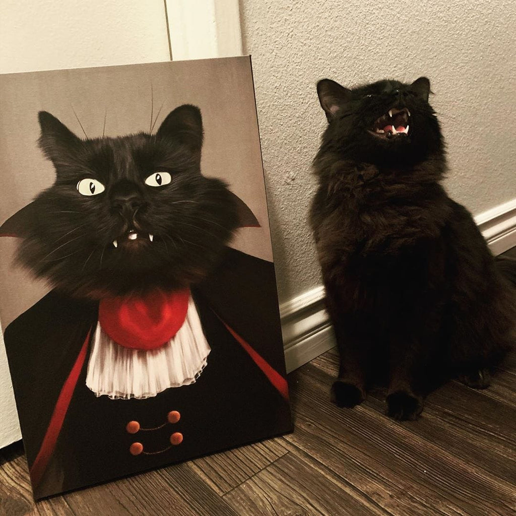 The Vampire - Custom Pet Canvas