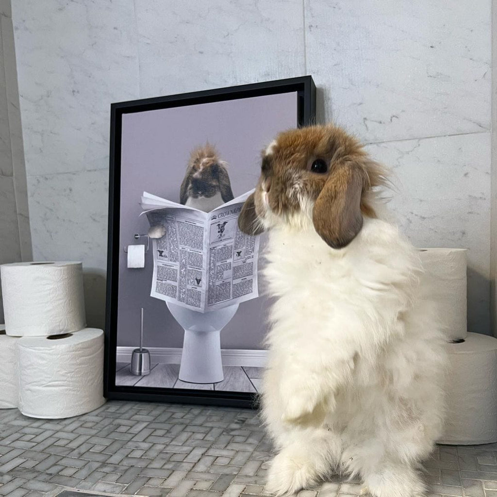 Restroom Pet Portrait - Custom Pet Art