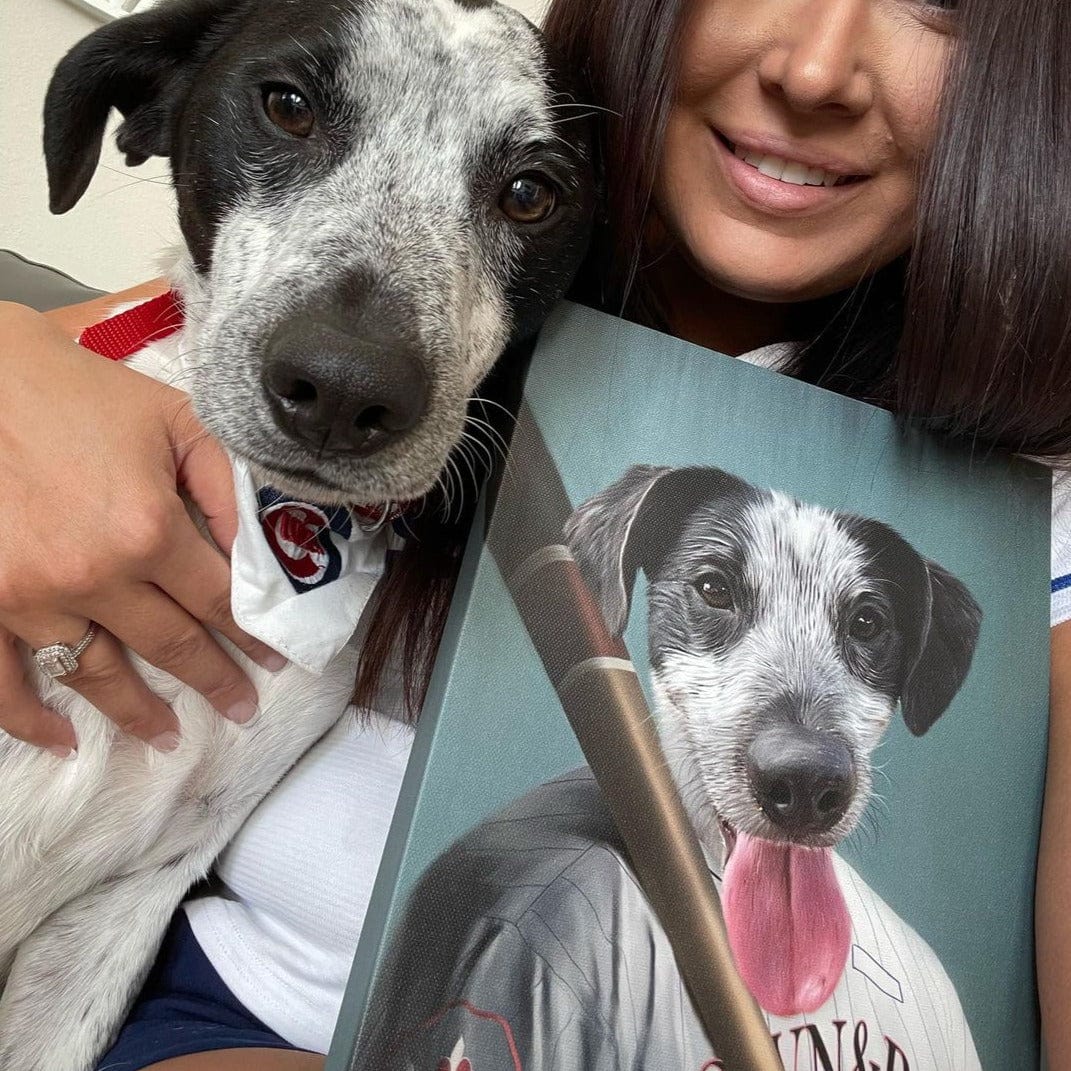 The Baseball Player - Custom Pet Canvas