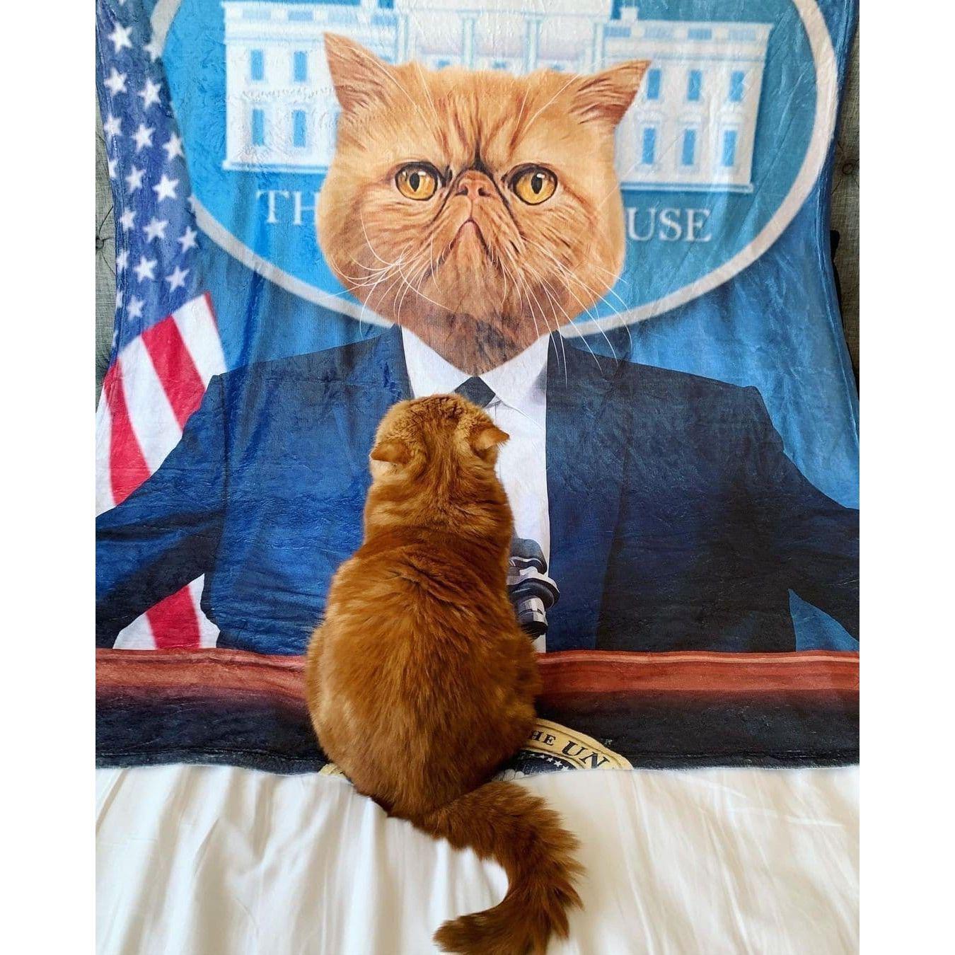 The Pawresident - Custom Pet Blanket