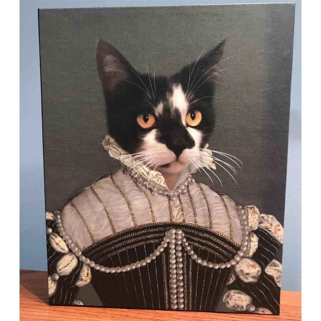 The Pearled Lady - Custom Pet Canvas