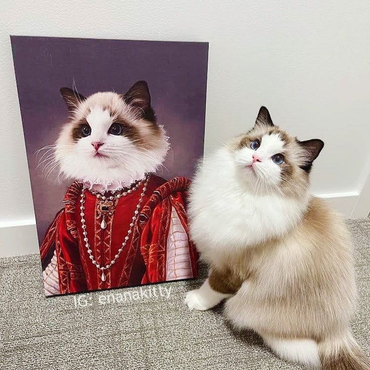 The Queen of Roses - Custom Pet Canvas