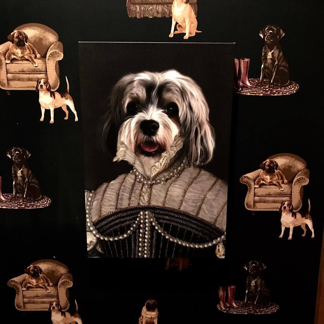 The Pearled Lady - Custom Pet Canvas