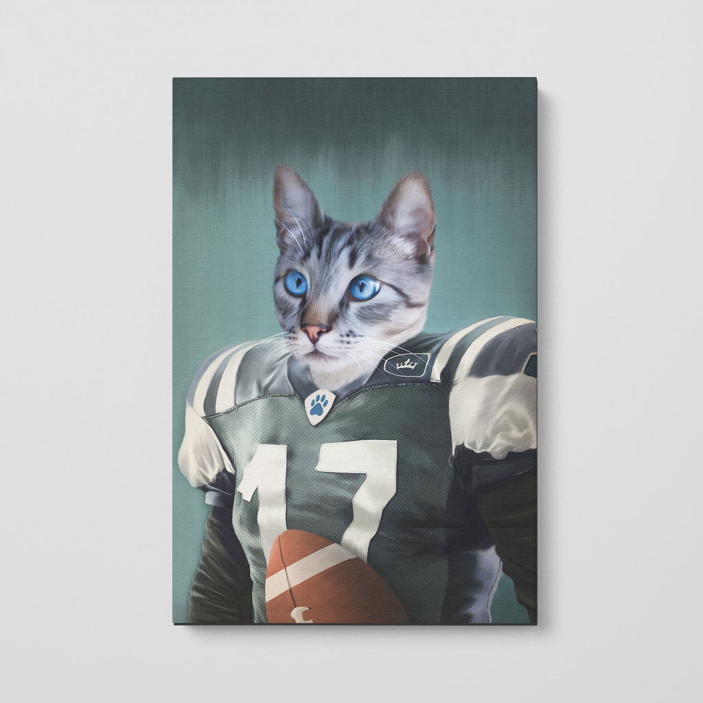 The Football Player - Custom Pet Canvas
