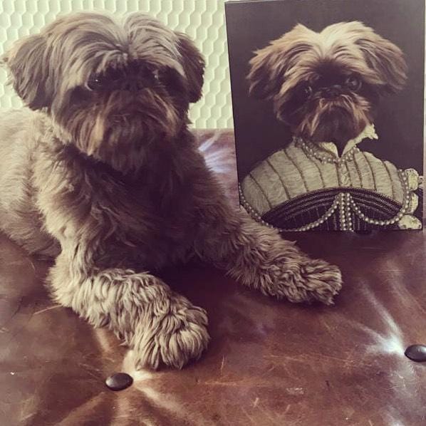 The Pearled Lady - Custom Pet Canvas